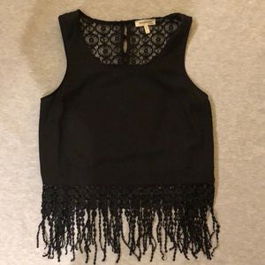black Monteau fringe tank